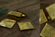 Ahar ✽ Brass ~  Coaster { Six Pieces }